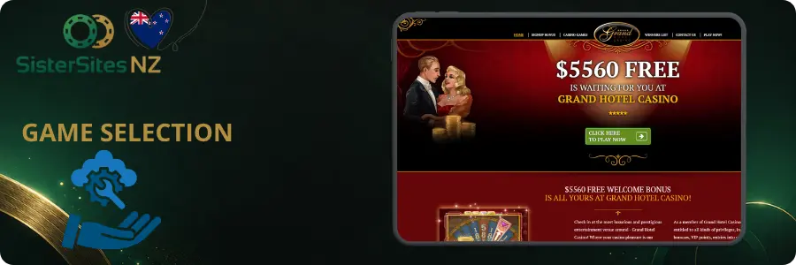Game Selection Sister Sites Casino