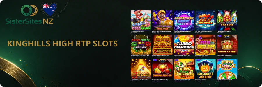 Kinghills Casino high RTP slot games