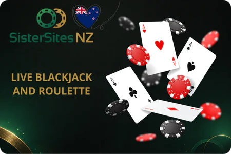 Live dealer blackjack and roulette tables