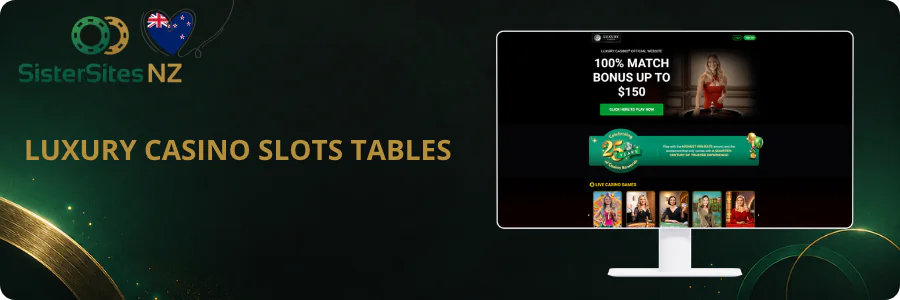 Luxury Casino slots and live tables